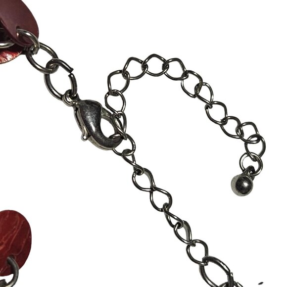 Rainbow Disc Chain Necklace Statement Pride Boho Fashion Jewelry Women - Picture 6 of 8